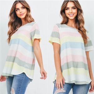 Colorful Stripes Top - Large